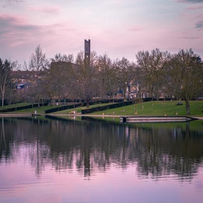 Reflets au parc Saint-Pierre